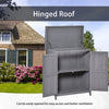 Garden Storage Tool Shed Cabinet Outdoor Wooden Box Shelves Organizer Cupboard