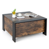 Chic and Functional: Sliding Top Coffee Table with Hidden Compartment - 92cm