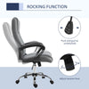 Vinsetto Office Chair for Desk, with Height Adjustable, Wheels, Dark Grey