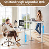 120-140cm Electric Standing Desk Adjustable Height Sit Stand Office Desk UK