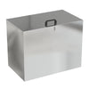 Galvanised Metal Rectangle Animal Food Feeding Bin Trough Tub Storage Container