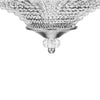 Luxury Crystal Ceiling Light 6-Light Semi Flush Mount Ceiling Light Fixture Lamp