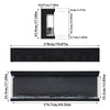 70inch Electric Fireplace LED Media Freestand/Inset Fire 3 Side Panoramic Remote