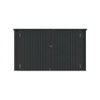 Metal DOUBLE/TRIPLE Wheelie Bin Storage Store Cover Garden Rubbish Dustbin Shed