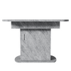 Extendable Dining Table with Storage Space-Saving Kitchen Table 110-130 cm Grey