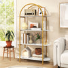 Freestanding Display Storage Organizer Arched Bookshelf