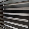 RADIATOR COVER Wall Cabinet MDF Wood Black Horizontal Line Grill Shelf Cabinet