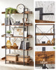 Large Industrial Bookcase Vintage Storage Unit Rustic Metal Tall Display Cabinet