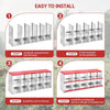Hen Chicken Nesting Boxes for Laying Eggs Roll Out Egg Collection 10 Compartment