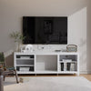 Electric Fireplace With TV Stand Unit Cabinet LED Fire Heater Flame Living Room