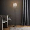 Standard Floor Lamp Light Free Standing Jewel Chrome Living Room Home Lighting