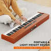 ♬Mustar 88 Semi Weighted Keys Digital Piano PortableKeyboard Pedal Stand Stool