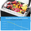 55L Portable Car Refrigerator Dual Zone 12/24V Compressor Fridge Freezer -20-20℃