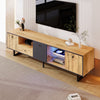 TV Stand 190cm Entertainment Center with 1 Drawer, 3 Compartments, LED Lighting