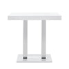 Caprice High Gloss Bar Table Rectangular In White