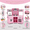 Kids Corner Wooden Playset Pretend Toddler Kitchens Cooking Toy Light