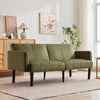 2-3 Seater Convertible Futon Sofa Bed Upholstered Fabric Sleeper Couch