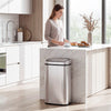 68L Sensor Dustbin Stainless Steel Automatic Kitchen Waste Bin Silver