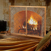 Large Spark Fire Guard Mesh Protector Large Flat 2 Doors Fireplace Screen Gate