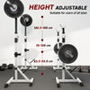 Adjust Pair of Barbell Squat Racks Stand Weight Lifting Bench Press Gym