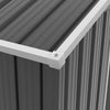 Shed Metal Garden Outdoor Storage Tool Store Sliding Doors Dark Grey