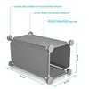 16 Interlocking Clear Plastic Shoe Storage Boxes Organiser Drawers Stackable UK
