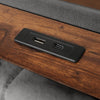 6FT SUPER KING OTTOMAN BED FRAME WITH STORAGE, LED LIGHTING, USB TYPE-C, GREY