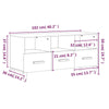 ShCuShan TV Cabinet Concrete Grey 102x36x50 Engineered Wood,Modern TV K6V9