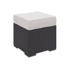 8 Seater Black Rattan Corner Garden Dining Set with Firepit Table FTR187
