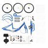 24 Inch Adult Trike Tricycle Bike 7-Speed 3 Wheels Cruiser Bicycle with Basket