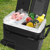 60L Portable Car Refrigerator -20°C to 20°C Dual Zone Camping Fridge/Freezer