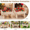 Elevated Half-Barrel Planter Boxes with Legs & Drainage Hole
