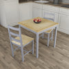 Solid Wooden Dining Table and 2 4 Chairs Set Home Kitchen Furniture