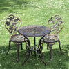 Cast Aluminium "Blossom" Bronze Two Seater Bistro Set