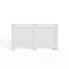 Geometric Pattern Large MDF Stylish Functional White Radiator Cover
