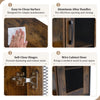 Home Bar Cabinet Coffee Station Cupboard Adjustable Interior Shelves