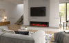 4 Sizes - 50 60 71 80 Inch Panoramic 3 Sided Glass Electric Fire HD+ 3D Effect