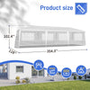 3*9m 7-Sided Iron PE Cloth Spiral Pipe Pergola