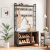 5in1 Coat Hall Tree Bench Coat Rack Shoe Storage Entryway Bench w/ Cubbies