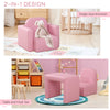 2 in 1 Kids Sofa Set Table and Chair Set Toddler Armchair Seat