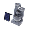 Outdoor Garden Water Feature Solar Powered Fountain Statue w/ LED Lights & Pump
