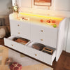 6-Drawer Sideboard Storage Chest of Drawers for Living Room Bedroom Dining Room