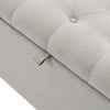 Storage Ottoman Bench, 135 cm Foot Rest Stool, End of Bed Bench for Bedroom Grey