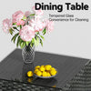 Rattan Garden Furniture Set Corner Sofa Glass Table Patio Outdoor Patio Wicker
