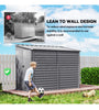 5 x 9ft Galvanised Metal Garden Shed with Foundation Kit