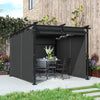 3 x 3(m) Metal Pergola with Retractable Roof and Sidewalls, UPF30+ Refurbished