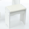 Large Vanity Desk with Mirror and LED Light Makeup Desk with Drawers and Ozjqkti