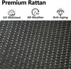 Rattan Garden Furniture Set Corner Sofa Glass Table Patio Outdoor Patio Wicker