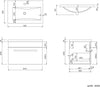 Vanity Unit & Basin Sink Cabinet Bathroom Storage Furniture Free Standing Wall