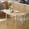 Foldable Dining Table, Solid Wood Drop Leaf Table, Natural